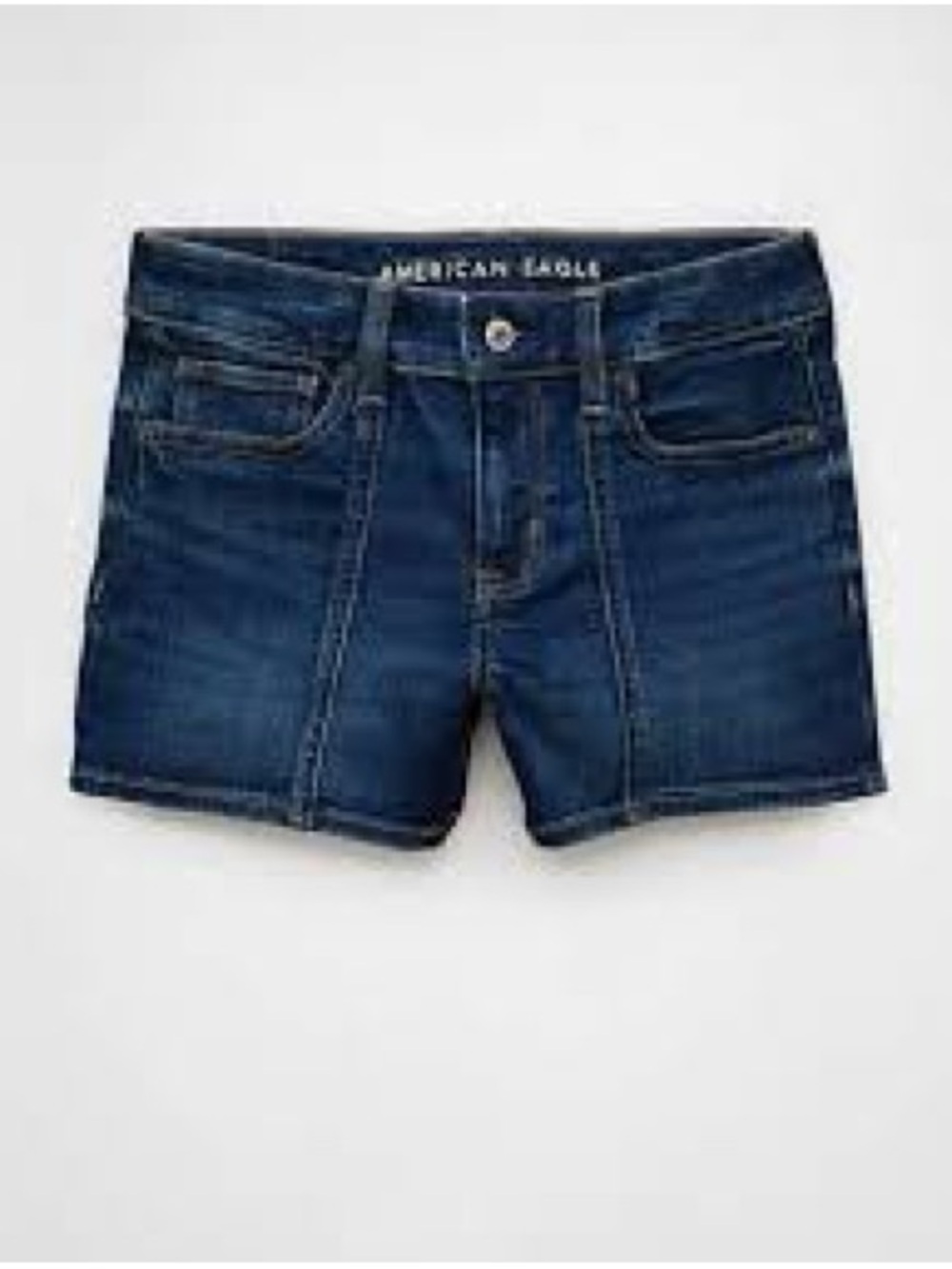 NWT American Eagle Outfitters next level stretch Dark Blue Denim Shorts SIZE 27